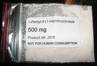 JWH-018 (1) Image of JWH-018 synthetic cannaboid powder for sale